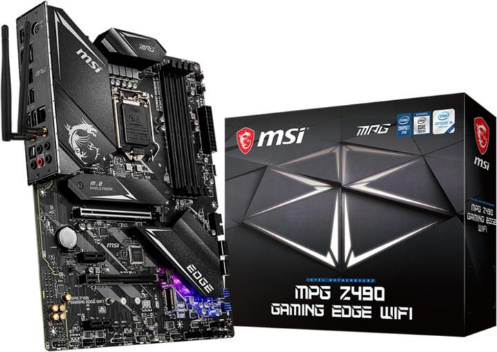 Immagine prodotto MSI MPG Z490 Gaming Edge Wifi (LGA 1200, Intel Z490, ATX)