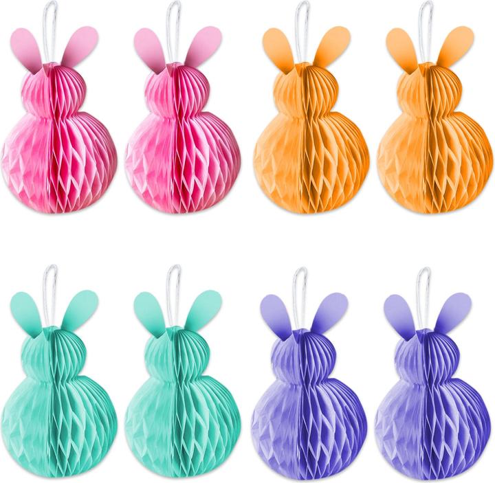Papierdrachen Set di coniglietti pasquali (8 x, 10 x 5 cm)