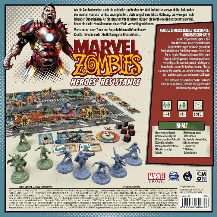 Immagine prodotto Cmon Marvel Zombies: Heroes' Resistance - A Zombicide Game, gioco da tavolo, per 1-4 giocatori, dai 14 (Tedesco)