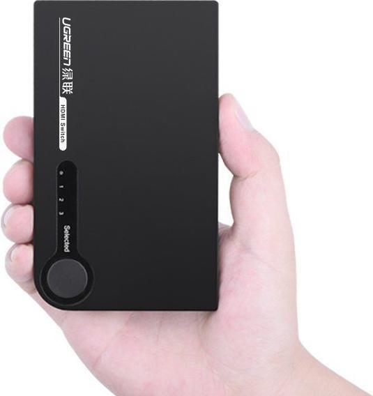Image du produit Ugreen switch splitter splitter switch HDMI - 3x HDMI 3D 4K 7.5 Gbps 36 bit per channel noir (40234