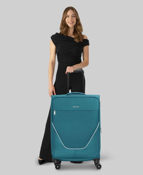 Actual product image Stratic taska 4-Rollen Trolley M 65 cm mit Dehnfalte (74 l, M (50 - 90l))