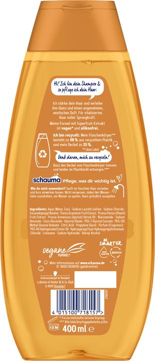 Actual product image Schauma Superfruit & Gloss (400 ml, Liquid shampoo)