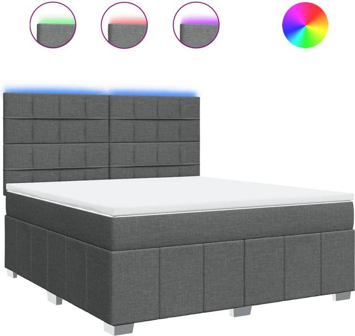 Produktbild VidaXL Bo x springbett mit Matratze 180 x 200 cm Stoff (180 x 200 cm, 180 x 200 cm)