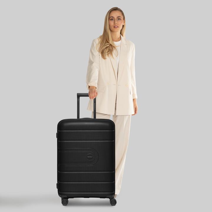 Immagine prodotto Redolz Essentials 11 4 Rollen Trolley 66 cm mit Dehnfalte (80 l, L (90 - 115l))