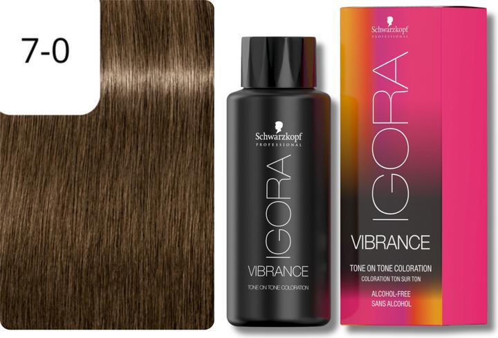 Produktbild Schwarzkopf Professional IGORA VIBRANCE Tone On Tone Coloration (7-0 Mittelblond)