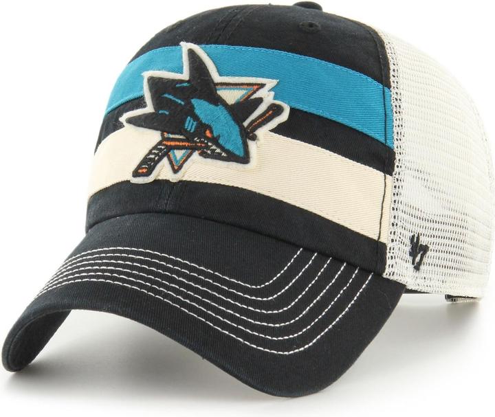 Actual product image 47 Brand Relaxed-Fit Trucker Cap - CLUBHOUSE San Jose Sharks