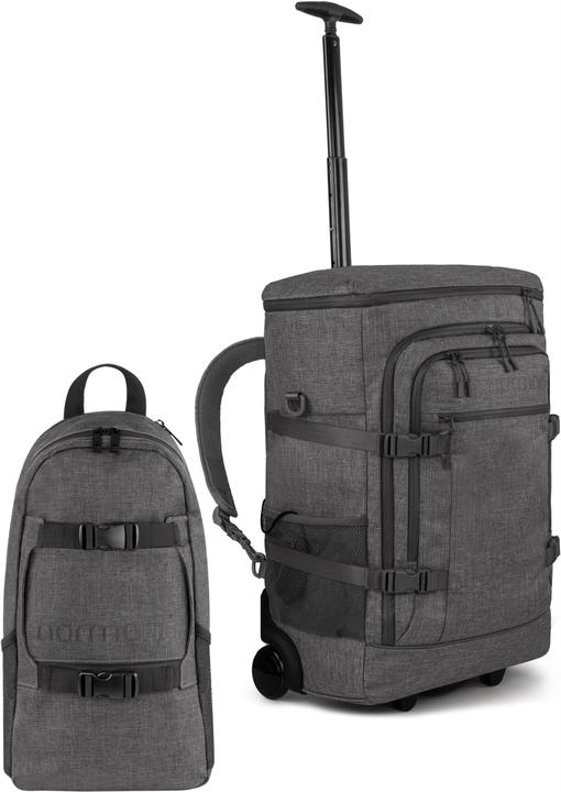Image du produit Normani Sac à dos cabine avec fonction trolley + petit sac à dos - 9229 (45 l)
