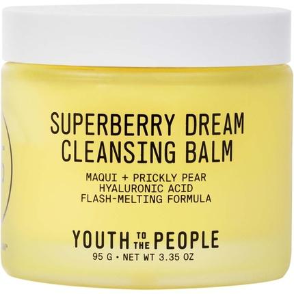 Immagine prodotto Youth To The People Superberry Dream Cleansing Balm Struccante viso all'acido ialuronico con Moringa (Panni pulizia)