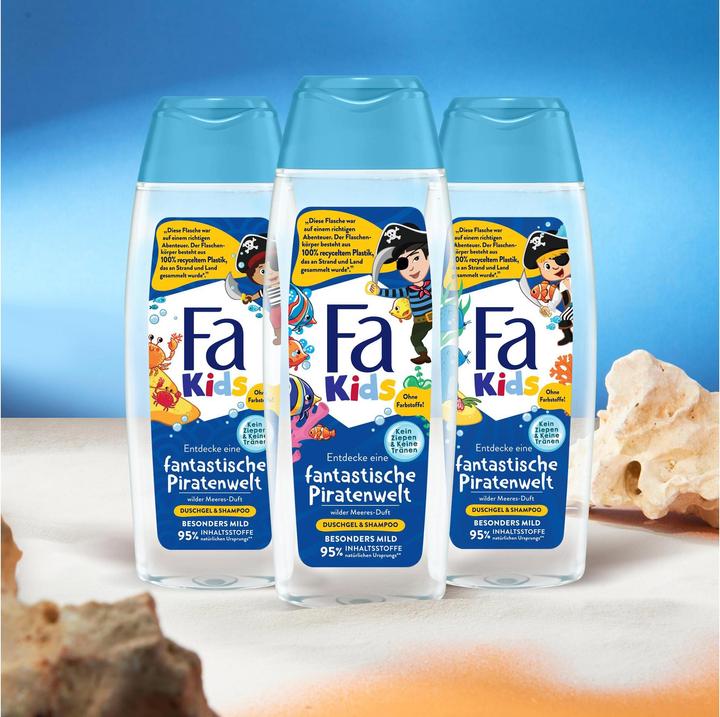 Actual product image Fa Shower Gel & Shampoo Kids Fantastic Pirate World Wild Sea Scent 250 ml (250 ml)