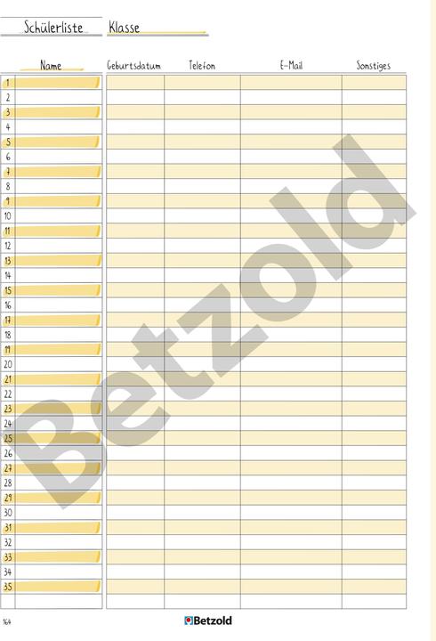 Produktbild Betzold Referendariats-Planer, DIN A4 plus (Harter Einband)
