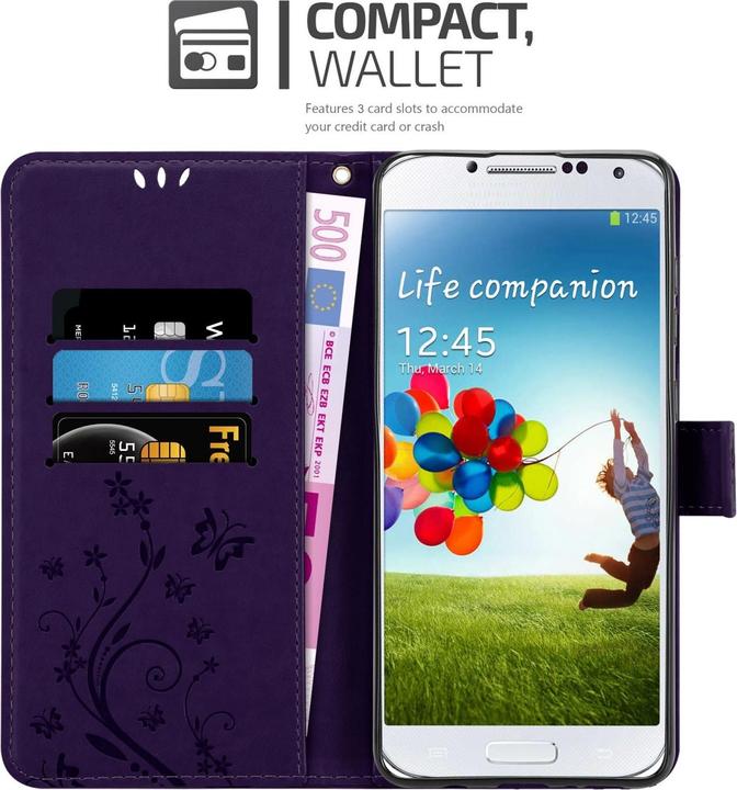 Immagine prodotto Cadorabo Custodia a libro floreale per Samsung Galaxy S4 (Samsung Galaxy S4)