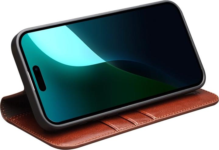 Image du produit QiAlino Fourre Flip cuir véritable (Apple iPhone 16)