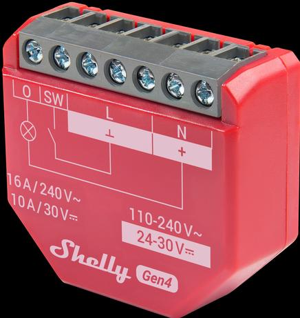 Produktbild Shelly 1PM Gen4 2-pack (Schaltaktor)