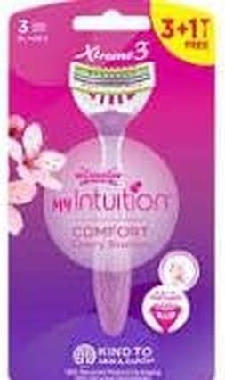 Wilkinson My Intuition Xtreme 3 Comfort Cherryossom Disposable Razors For Women 4Pcs