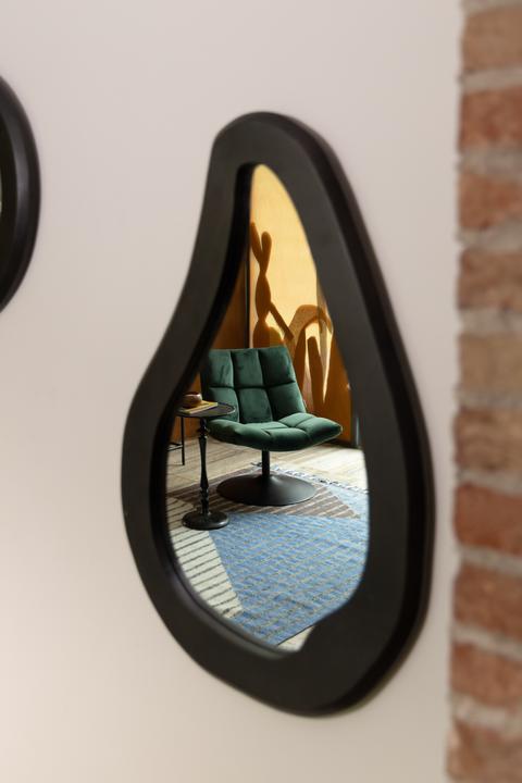 Actual product image Dutchbone Aren Mirror Wood Black L