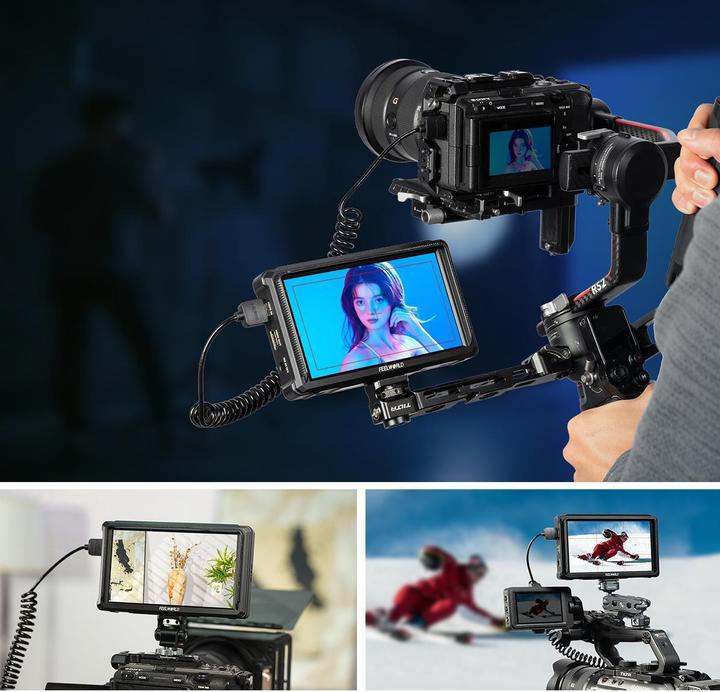 Actual product image Feelworld FW568 PRO 6" HDMI monitor with 1200nits brightness (6")