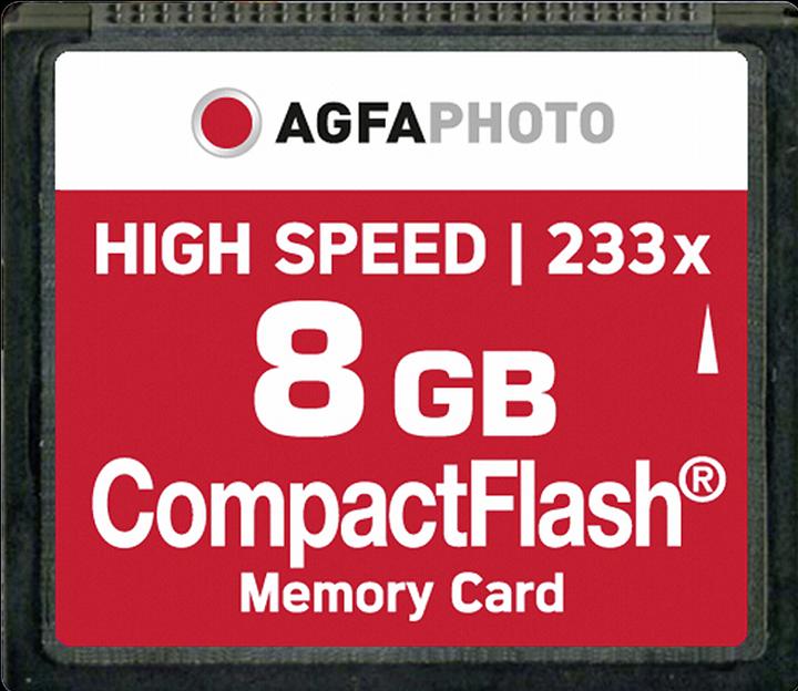 Produktbild AGFAPHOTO Compact Flash 8GB High Speed 233x MLC (8 GB, CF)