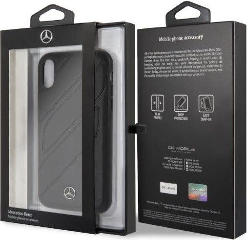 Image du produit Mercedes MEHCI61THLBK iPhone Xr czarny/black étui rigide New Organic I (Apple iPhone XR)