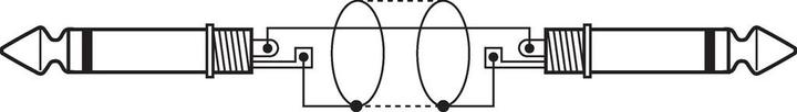 Immagine prodotto Monacor Presa da 6,3 mm - Presa da 6,3 mm (1 m, Jack 6,3 mm)