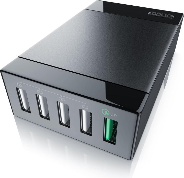 Image du produit Aplic Chargeur QC 3.0 USB à 5 ports (50 W)