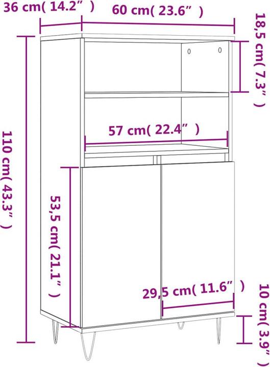 Produktbild VidaXL Vercingetorix (60 x 36 x 110 cm)