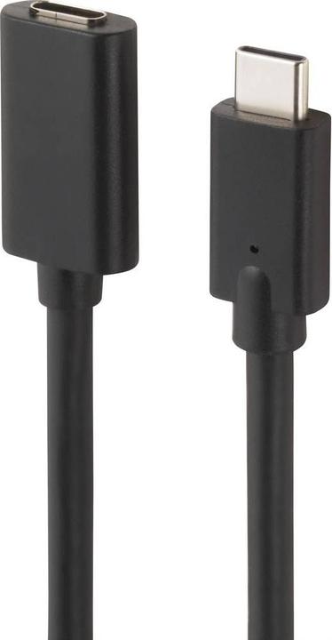 Produktbild Renkforce USB-Kabel USB 3.2 Gen2x2 USB-C™ Stecker, USB-C™ Buchse 1.00 m Schwarz PVC-Mantel (1 m, USB 3.2 Gen 2, 60 W)