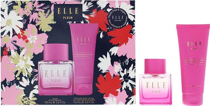 Immagine prodotto Elle Set regalo Fleur 2 pezzi: Eau De Parfum 100ml - Body Lotion 100ml (Set profumo)