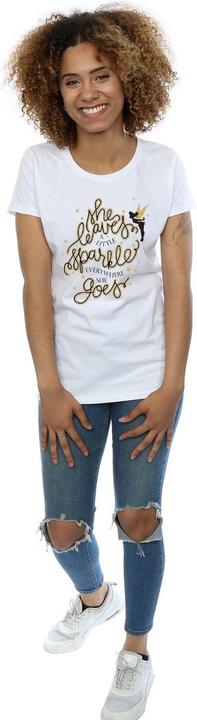 Image du produit Disney T-shirt en coton avec étoiles Fée Clochette Femme/Ladies (L)