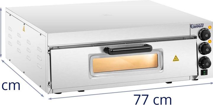 Actual product image Royal Catering Pizza Oven - Free-standing - 1 chamber - Ø 60 cm (Pizza oven Gastro)