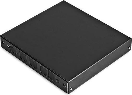 Produktbild PC Engines CASE1D2BLKU - Gehäuse für APU-Serie, 3x LAN, 1x USB, 2x WLAN, schwarz (Gehäuse)