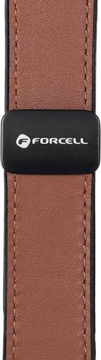 Image du produit Forcell Strap F-DESIGN FA21 eco leather strap for APPLE Watch 38 / 40 / 41 mm brown (Eco-cuir)