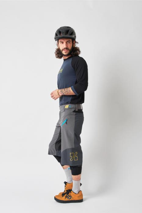 Image du produit dirtlej Trailscout Half & Half Shorts, gris/turquoise, XL (XL)