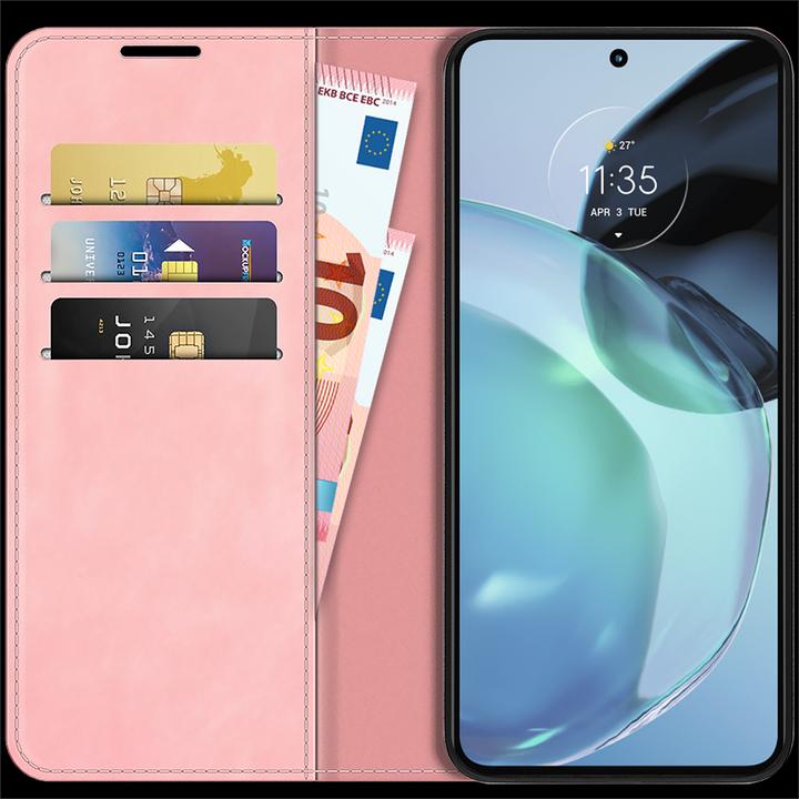 Actual product image Cazy Book Case Compatible with Motorola Moto G72 - Cover Foldable Magnetic Leatherette - (Motorola Moto G72)