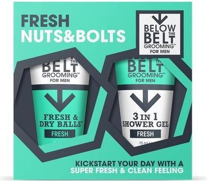 Image du produit Below the Belt Grooming Below the Belt - Coffret cadeau Fresh Nuts & Bolts (Set soin du corps)