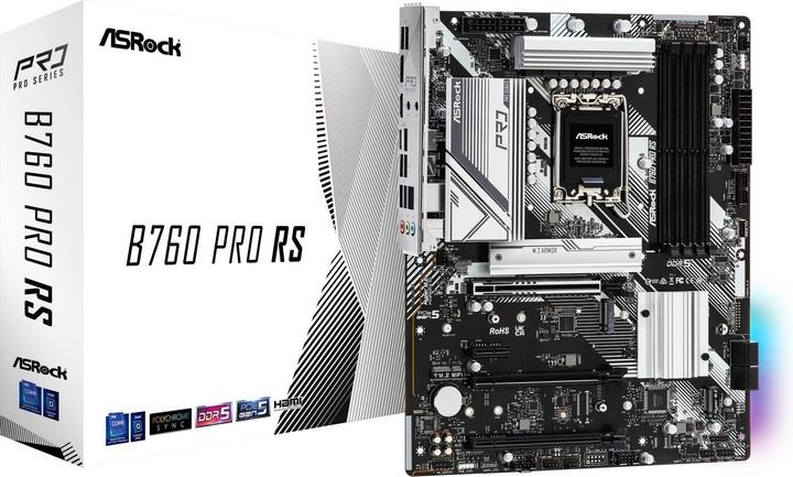 Actual product image AsRock B760 Pro RS (LGA 1700, Intel B760, ATX)