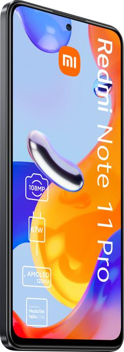 Image du produit Xiaomi Redmi Note 11 Pro (128 Go, Gris graphite, 6.67", Double SIM hybride, 108 Mpx, 4G)
