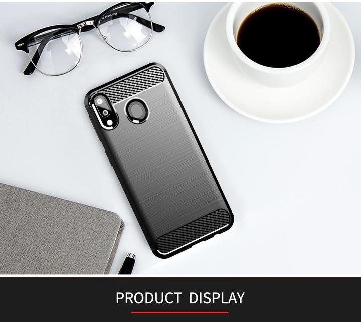 Immagine prodotto Cadorabo TPU Ultra sottile in acciaio inossidabile al carbonio Combi Cover (Samsung Galaxy A10e, Samsung Galaxy A20e)