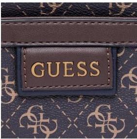 Immagine prodotto Guess Vezzola, Textile Crossbody Bag, Dark Brown, 19 x 24 x 2cm, For Men