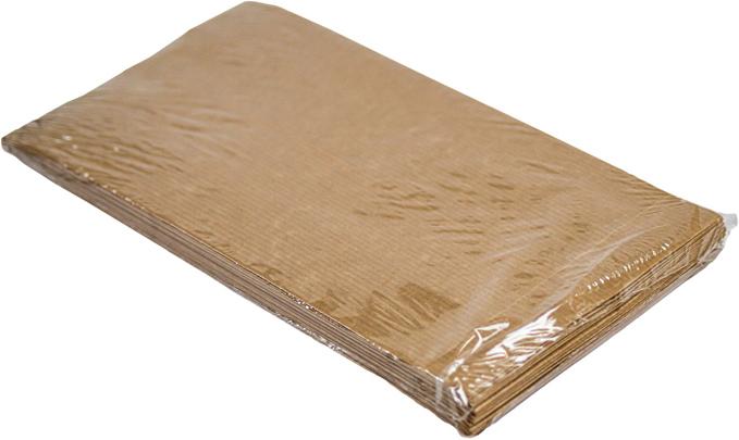 miniSchoggi Brotbeutel Braun mit Falz, 25 Stück