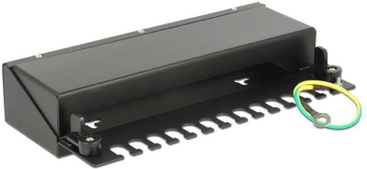 Image du produit Delock Panneau de brassage de bureau 12 ports, kit de rail DIN