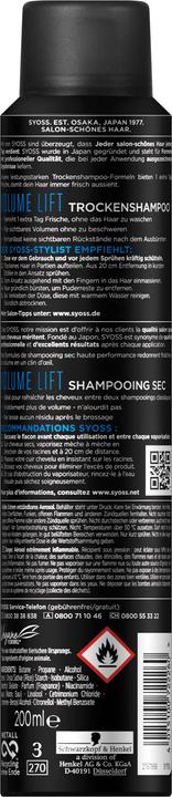 Produktbild Syoss Volume Lift (200 ml, Trockenshampoo)
