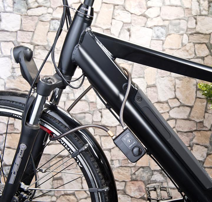 Image du produit Semptec Antivol à câble commandé par app, Bluetooth, alarme pour vélo, porte, etc.