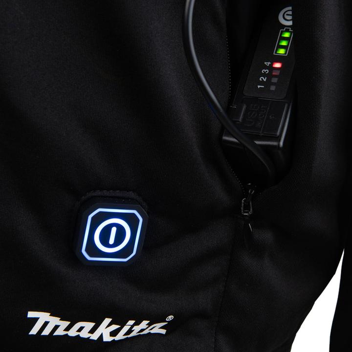 Actual product image Makita Battery-powered thermal shirt DCX200C2XL | size 2XL | 12V / 14.4V / 18V, without battery, without (XXL)