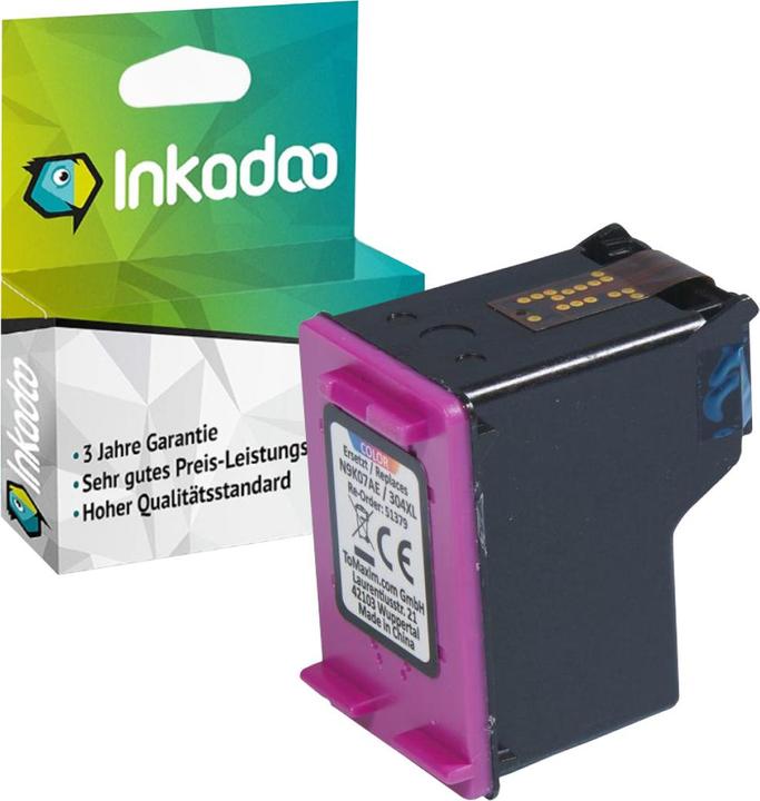 Produktbild Inkadoo Druckerpatronen kompatibel zu HP N9K07AE / 304XL XL Druckkopfpatrone, color Farbe (Color)