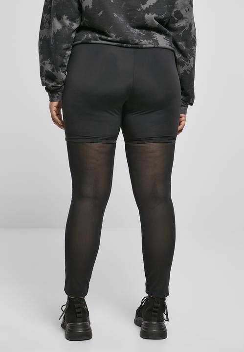 Immagine prodotto Urban Classics Leggings a vita alta da donna in rete tecnica trasparente (XS)
