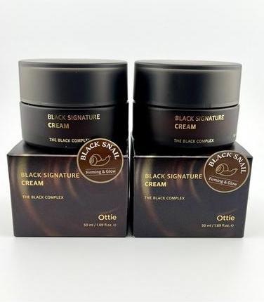 Actual product image Ottie Black Snail Signature Face Cream with Black Snail Complex (Face toner)