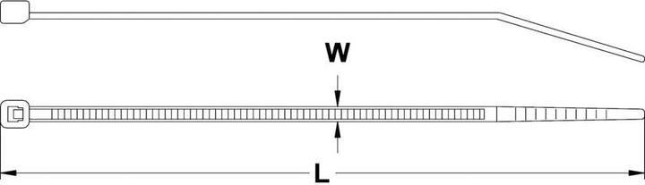 Produktbild Tru Components Kabelbinder, UV-stabilisiert (Kunststoffkabelbinder, 160 mm, 100 Stk.)