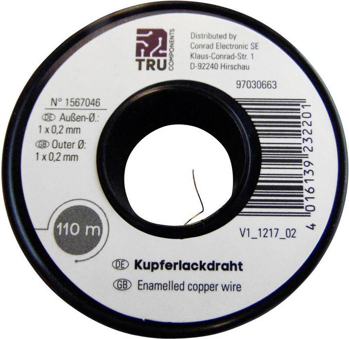 Produktbild Tru Components Kupferlackdraht (9 m)