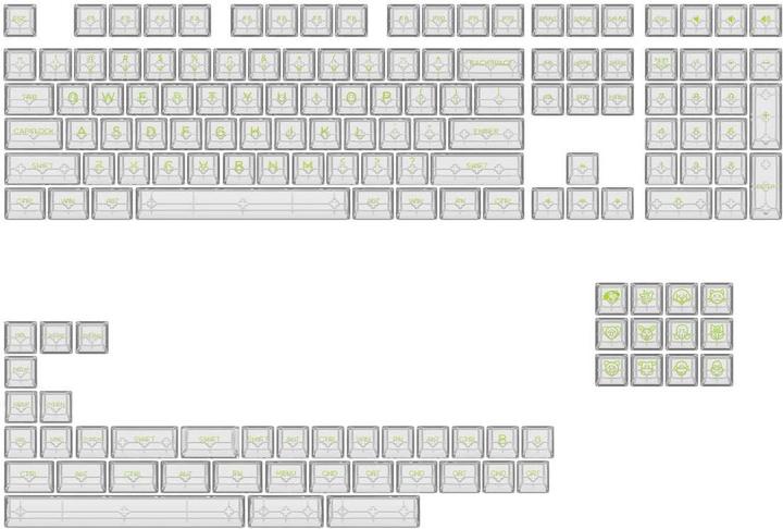 Produktbild Akko ASA Clear Printed Keycap