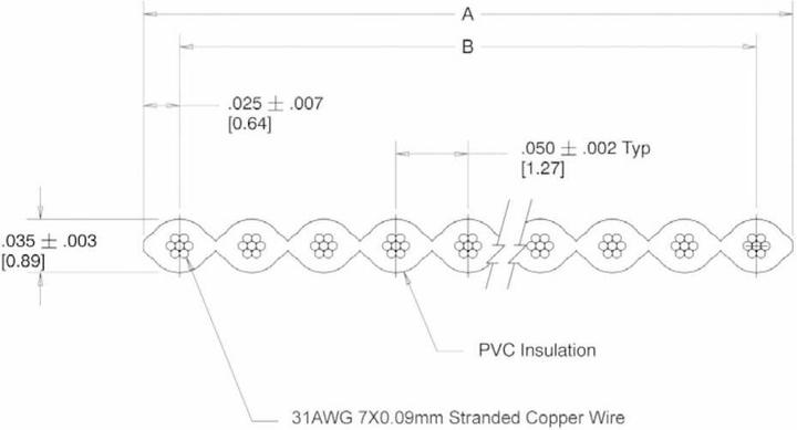 Produktbild Tru Components Flachbandkabel, RM 1.27